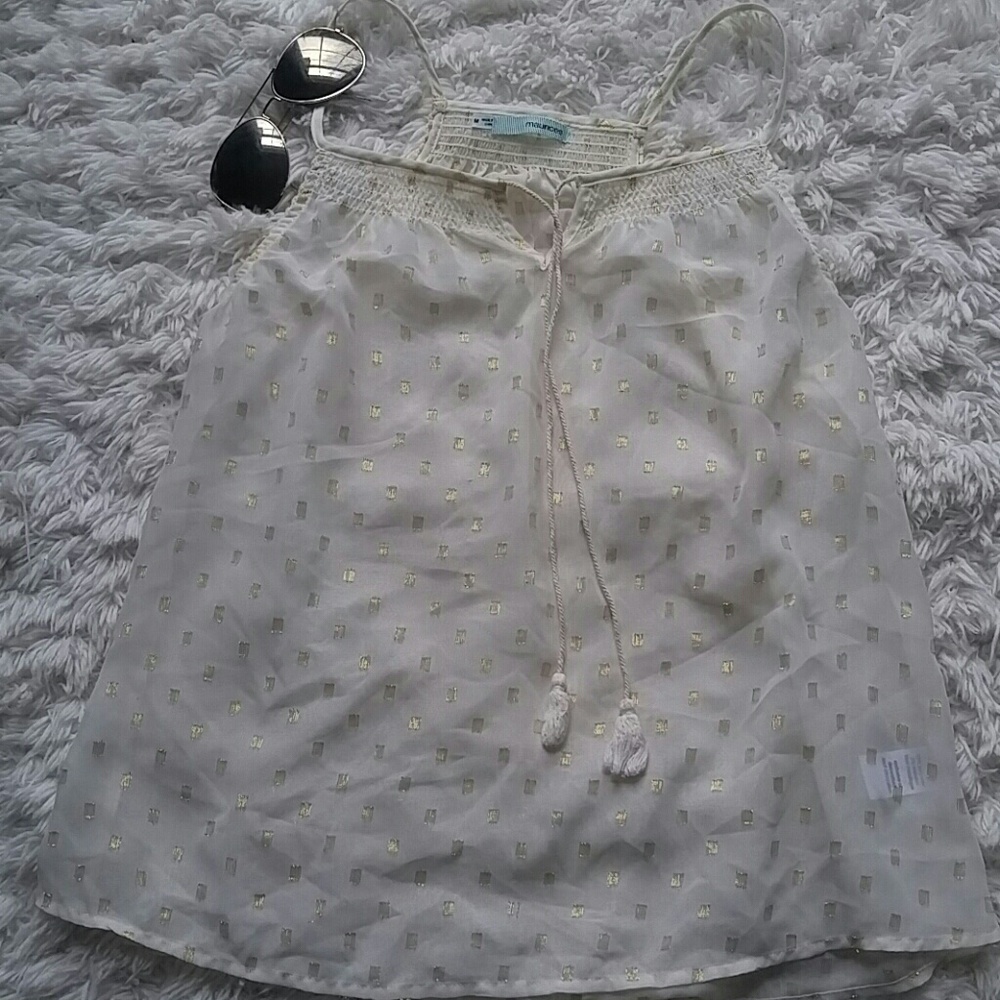 Gold speckled blouse